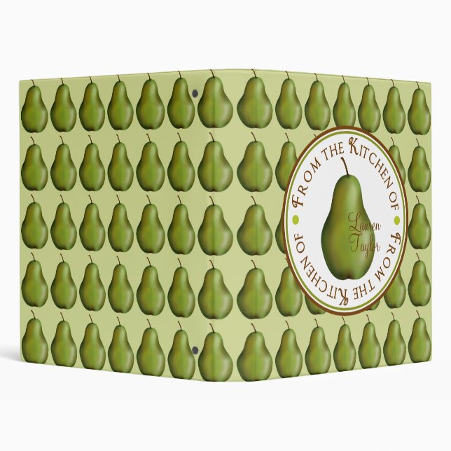 Classeur doux de recette de poires (Arrière-plan)