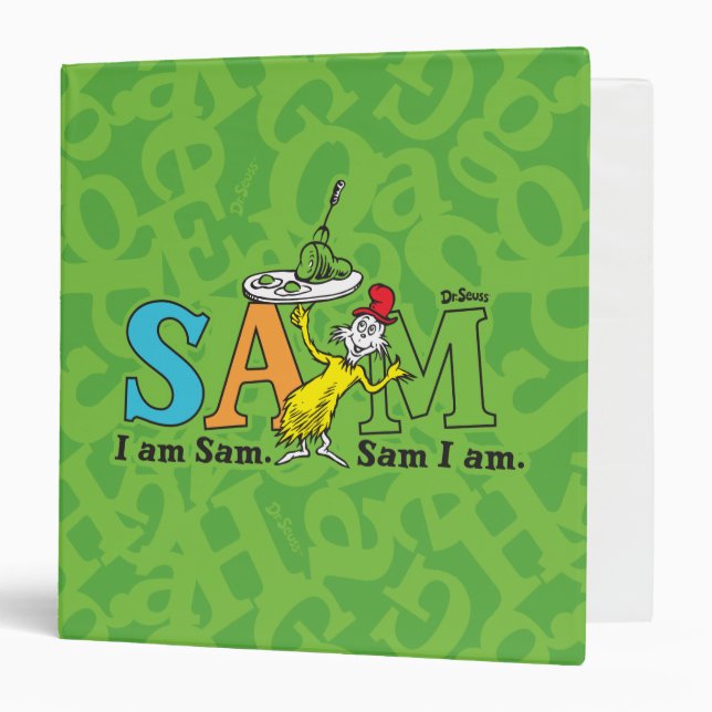 Classeur Dr Seuss | Je Suis Sam. Je Suis Sam. (Devant/Intérieur)