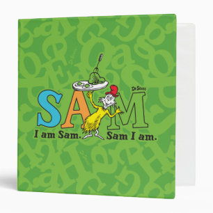 Classeur Dr. Seuss   Je suis Sam. Sam je suis.