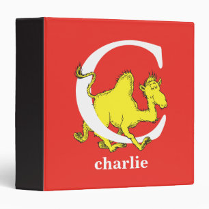 Classeur Dr Seuss's ABC : Letter C - White Add Your Name