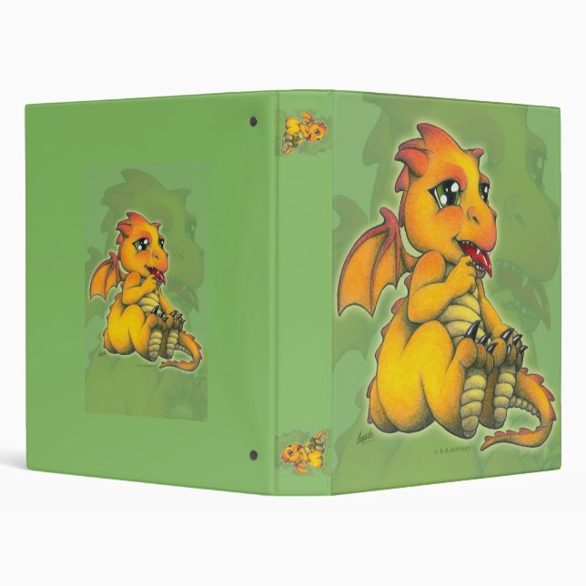 Classeur Dragon de Chibi (Arrière-plan)