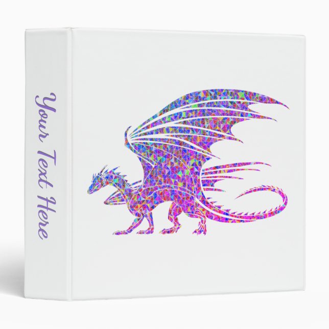 Classeur Dragon de mosaïque Extraordinaire (Devant/Côté)