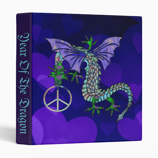 Classeur Dragon de paix (Devant/Côté)