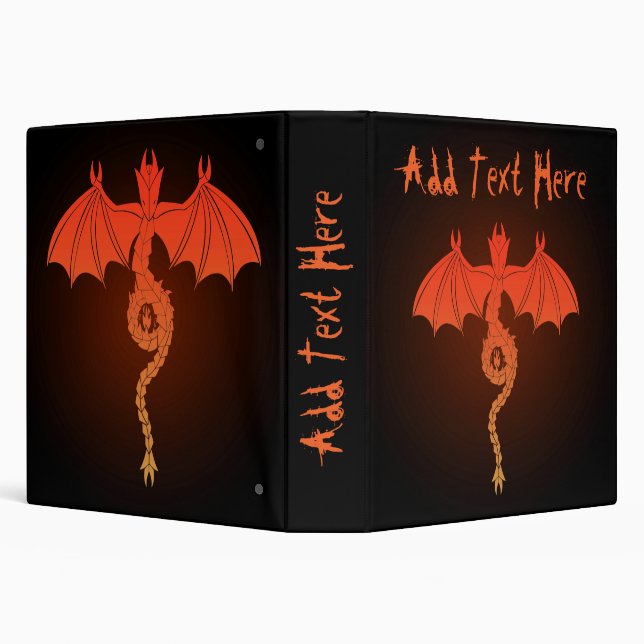 Classeur Dragon de Serpent Orange (Arrière-plan)