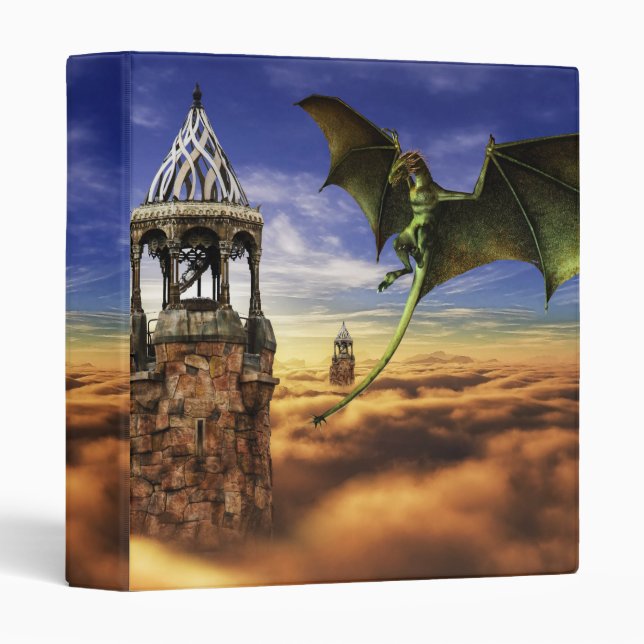 Classeur Dragon d'Imaginaire médiéval (Devant/Côté)