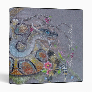 Classeur - dragon enroulé de serpent