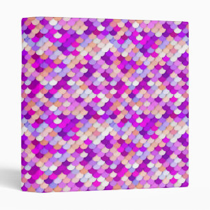 Classeur "Dragon Scales" - violet. rose chaud et pêche