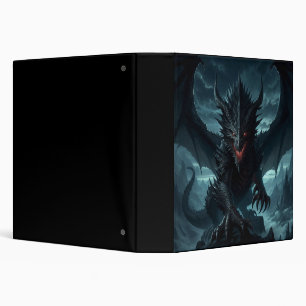 Classeur Dragon sombre et médiéval
