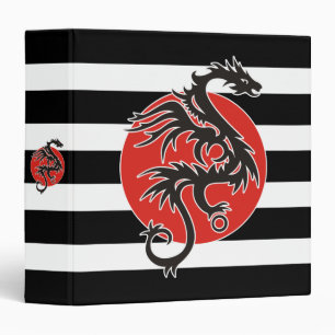 Classeur Dragon Sun - noir rouge blanc + vos idées