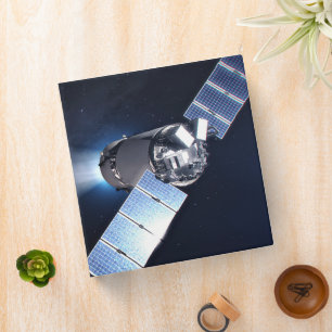 Classeur Dragon Xl Spacecraft Avec Planète Terre À Distance