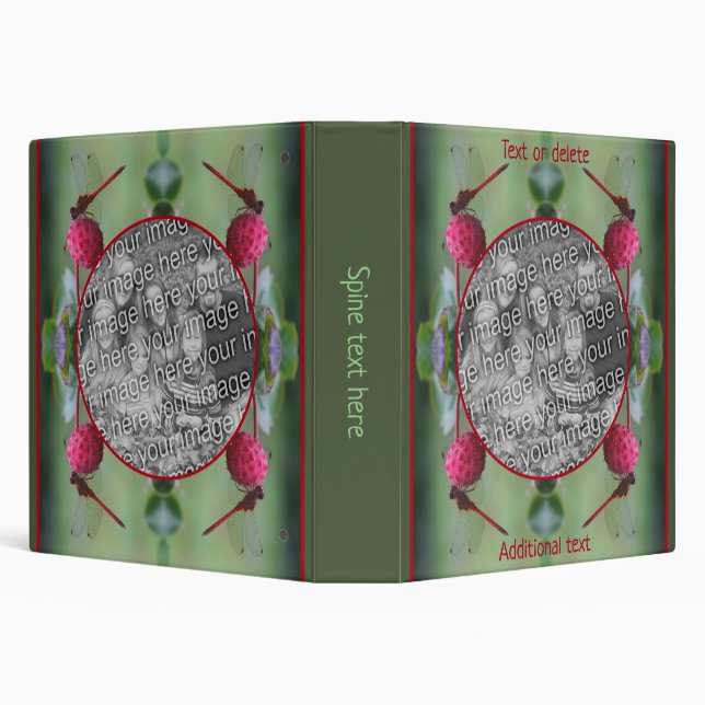 Classeur Dragonfly On Dogwood Fruruits Créez votre propre p (Arrière-plan)