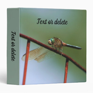 Classeur Dragonfly On Wire Fence Fermer Personnalisé
