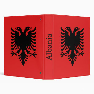 Classeur Drapeau albanais patriotique