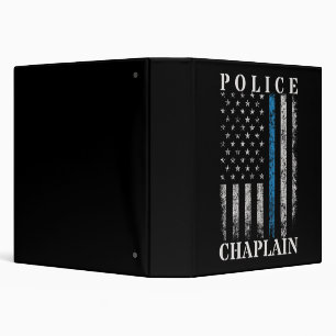 Classeur Drapeau américain de l'aumônier de police