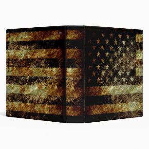 Classeur Drapeau américain Grunge 2