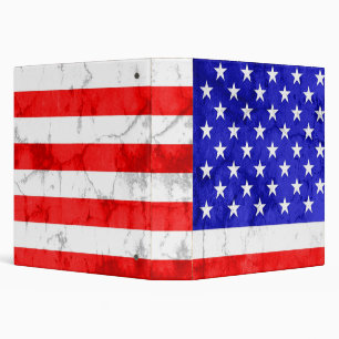 Classeur Drapeau américain Grunge 6