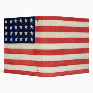 Classeur Drapeau américain patriotique vintage, Quatre juil