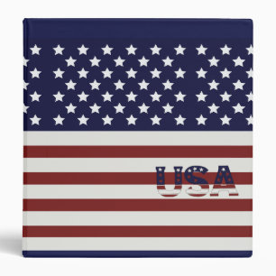 Classeur Drapeau Américain USA Motif