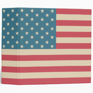 Classeur Drapeau Américain Vintage