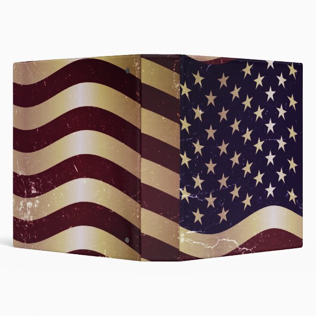 Classeur Drapeau américain Vintage (Arrière-plan)