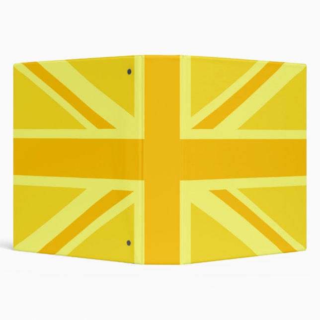 Classeur Drapeau britannique Union Jack très jaune (Arrière-plan)