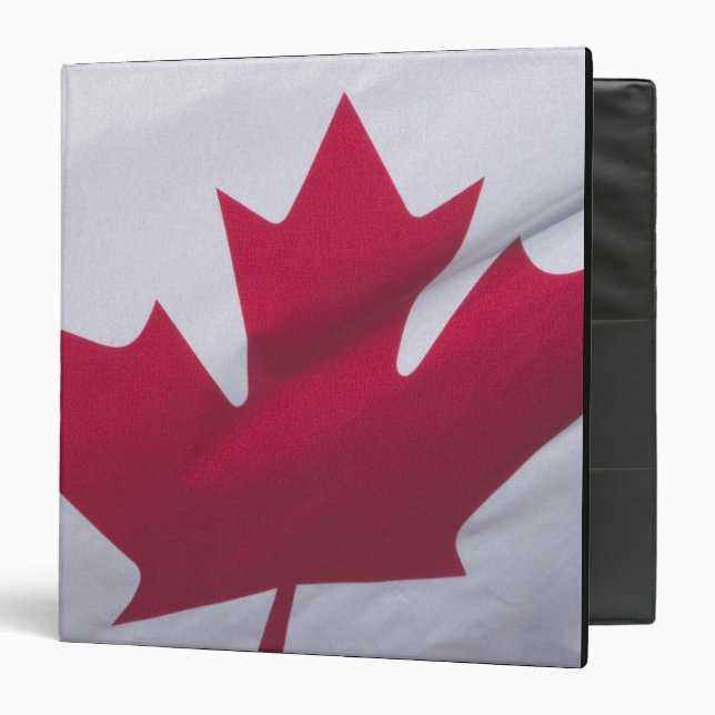 Classeur Drapeau canadien. (Devant/Intérieur)