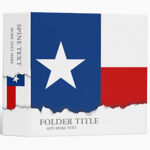 Classeur Drapeau classique d'état du Texas
