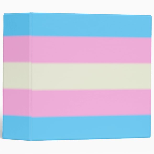 Classeur Drapeau de fierté de transsexuel de Falln (Devant/Côté)