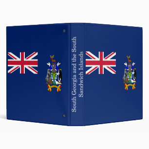 Classeur Drapeau de la Géorgie du Sud et des îles Sandwich 