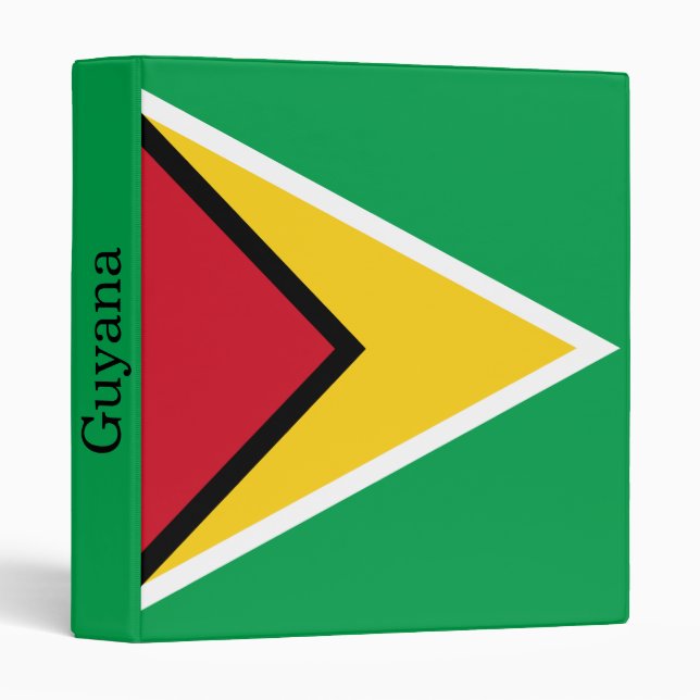 Classeur Drapeau de la Guyane (Devant/Côté)