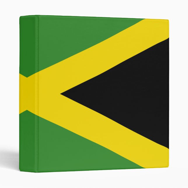 Classeur Drapeau de la Jamaïque (Devant/Côté)