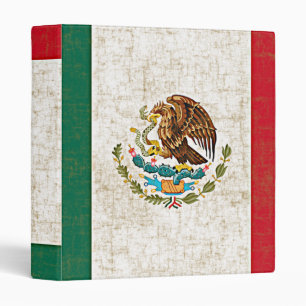 Classeur DRAPEAU MEXICAIN 1" reliure à anneaux
