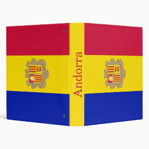 Classeur Drapeau patriotique d'Andorre