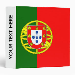 Classeur Drapeau portugais du Portugal personnalisé