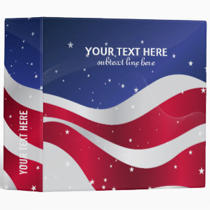 Classeur Drapeau Rouge Blanc & Bleu-USA Étoiles Et Bandes 2