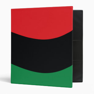 Classeur Drapeau rouge, noir et vert