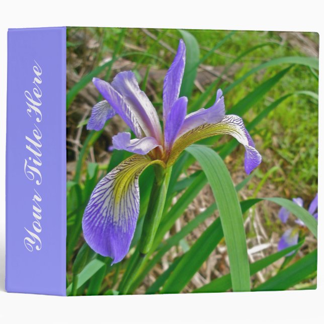 Classeur Drapeau sauvage (Iris) (Devant/Côté)