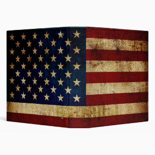 Classeur Drapeau USA / Grunged