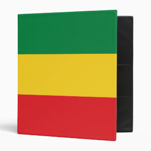 Classeur Drapeau vert, or (jaune) et rouge