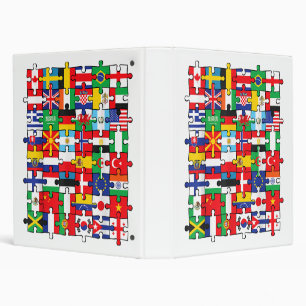 Classeur Drapeaux des pays du pavillon international