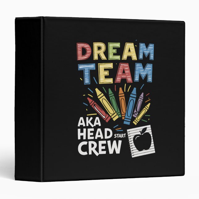 Classeur Dream Team Head Start Équipe Enseignante Petite en (Devant/Côté)