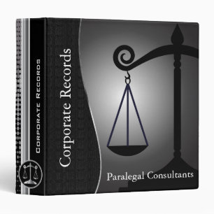 Classeur Droit Scales de justice Noir Avocats