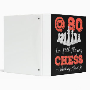 Classeur Drôle 80e anniversaire Cadeau - 80 ans Queen d'éch