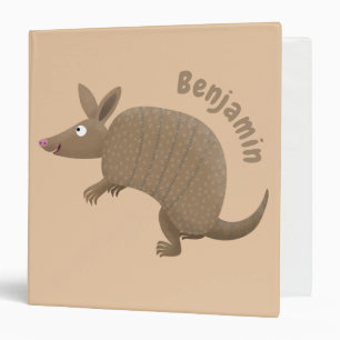 Classeur Drôle armadillo joyeux dessin animé