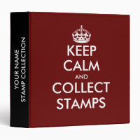 Drôle garder calme et collecter les timbres classe