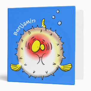 Classeur Drôle poisson poivron porc-épic caricature poisson