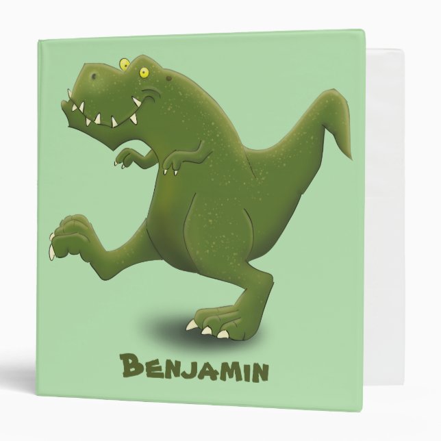 Classeur Drôle T rex dinosaure dessin animé humour (Devant/Intérieur)