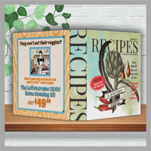 Classeur Drôle veggie faux magazine recette livre de cuisin