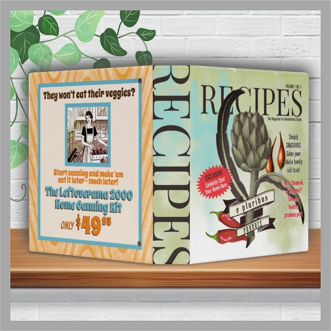 Classeur Drôle veggie faux magazine recette livre de cuisin (Créateur téléchargé)