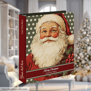 Classeur du détenteur de la carte de Noël Retro Pè